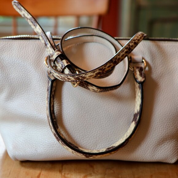 Coach Signature Exotic Mix Mini Emma Satchel EUC - Picture 8 of 11